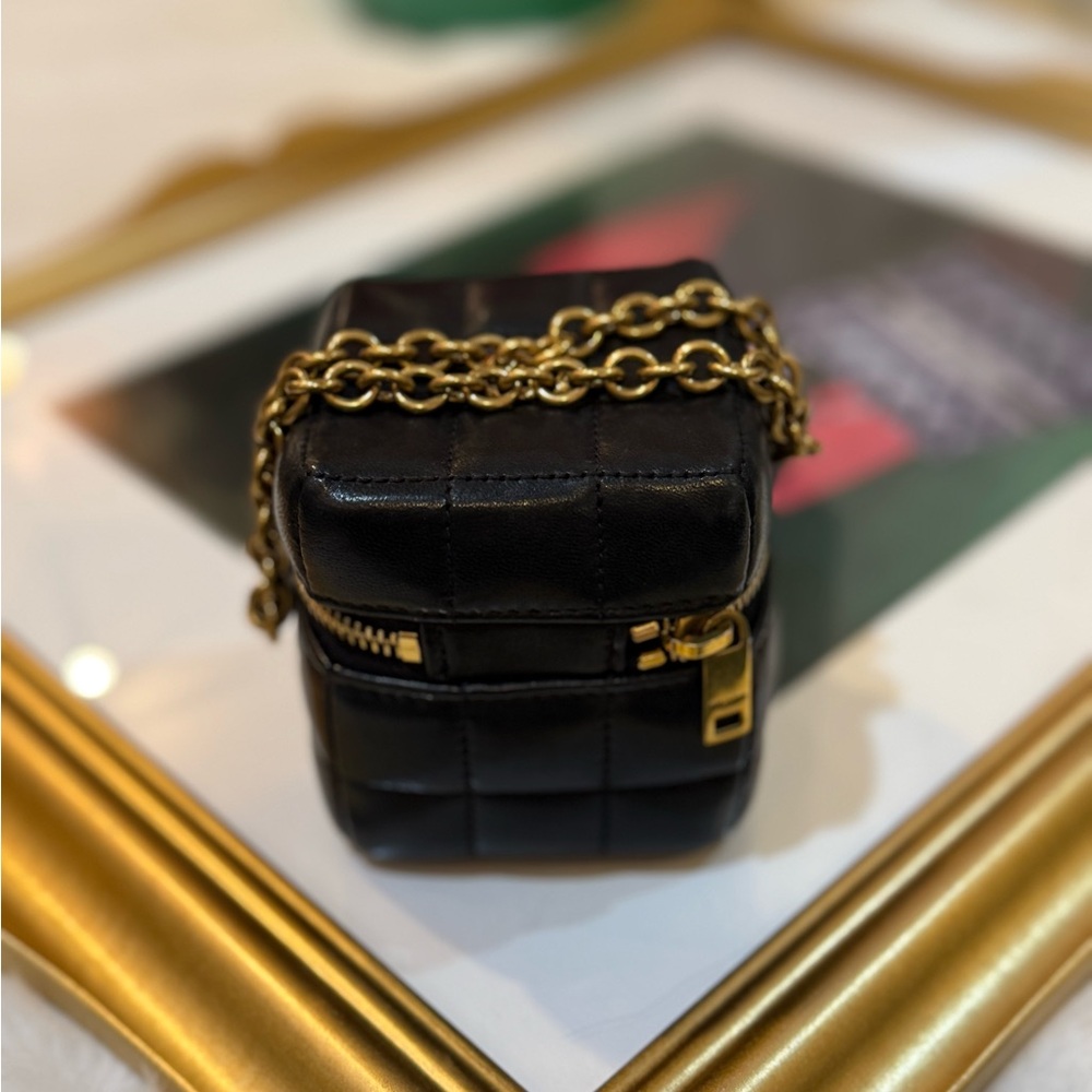 Saint Laurent Cassandre Metelasse Carre Mini Cube - Picture 2 of 8